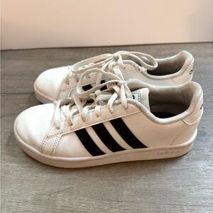 Adidas Classic White and Black Sneakers